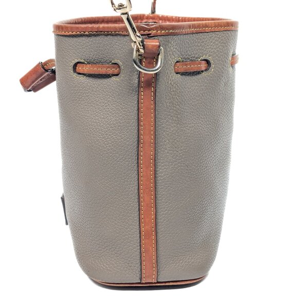 DOONEY & BOURKE Pebbled Leather Vintage Drawstring Bucket Bag - Picture 4 of 14